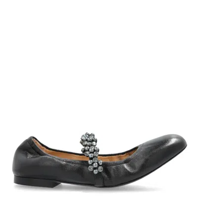 STUART WEITZMAN POPPY LEATHER BALLET FLATS