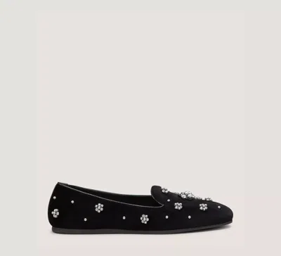 Stuart Weitzman Poppy Loafer In Black & Graphite