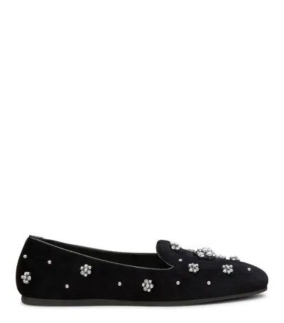 Stuart Weitzman Round-head Flat Shoes In Black
