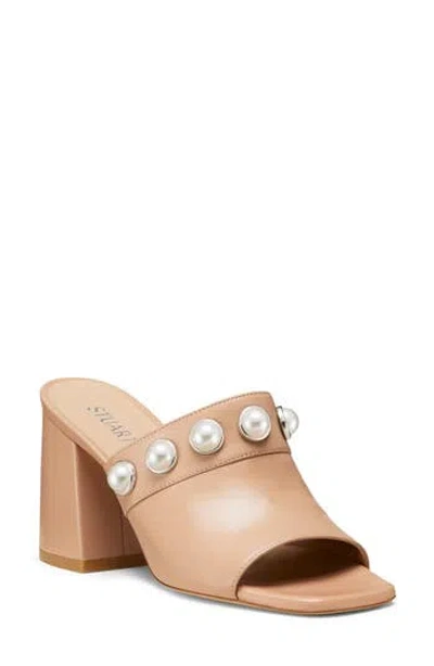 Stuart Weitzman Portia 85 Mule In Adobe