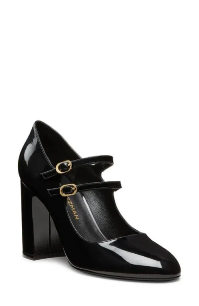 Stuart Weitzman Women's Posh 85 Mary Jane Pumps In Black