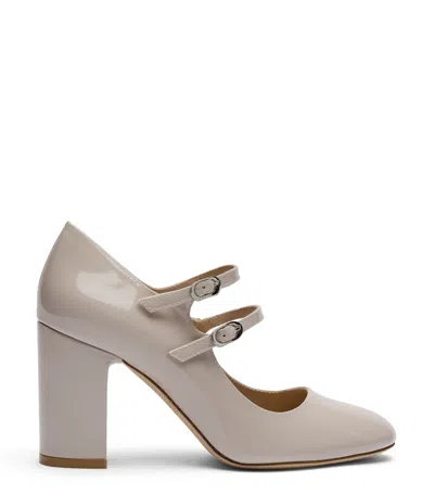 Stuart Weitzman 85mm Posh Mary Jane Shoes In Nude