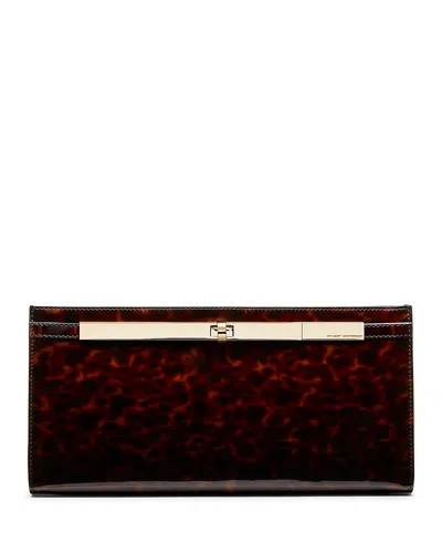 Stuart Weitzman Posh Clutch In Brown
