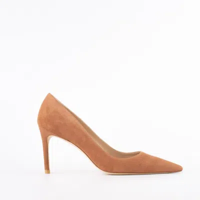 Stuart Weitzman Powder Suede Pumps