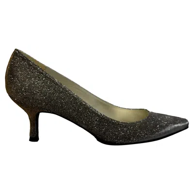 Stuart Weitzman Power 50 Pointed Toe Pumps In Gold Glitter In Multi