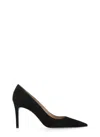 Stuart Weitzman Tacchi Pelle Di Vitello Nero In Black