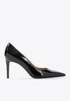 Stuart Weitzman High-shine Finish Pumps In Black