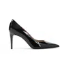Stuart Weitzman Pointed Toe Stiletto Heel Pumps In Patent Leather