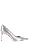 Stuart Weitzman 85mm Leather Heeled Pumps In Silver
