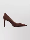 Stuart Weitzman Stuart Power 85 Pointed-toe Pumps In Brown