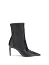 Stuart Weitzman Pointed-toe Stiletto Ankle Boot In Black