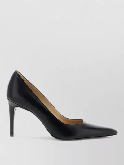 Stuart Weitzman Power Line Pointed Toe Stiletto Pumps In Black