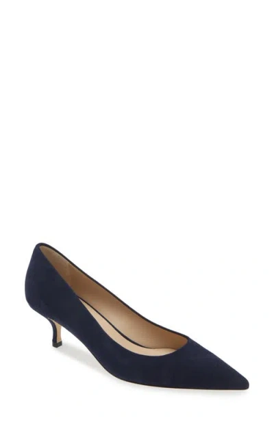 STUART WEITZMAN STUART WEITZMAN POWER POINTED TOE KITTEN HEEL PUMP