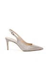 Stuart Weitzman Power Pumps Lsgbk In Silver