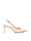 Stuart Weitzman Power Slingback Pumps In Neutral