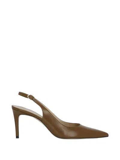 Stuart Weitzman Power Slingback Pumps In Brown