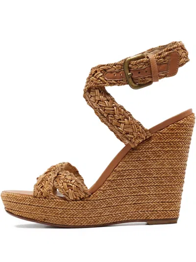 Pre-owned Stuart Weitzman  125mm Braided-wedge Espadrilles
