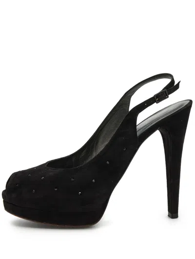 Pre-owned Stuart Weitzman  130mm Peep-toe Slingback Pumps