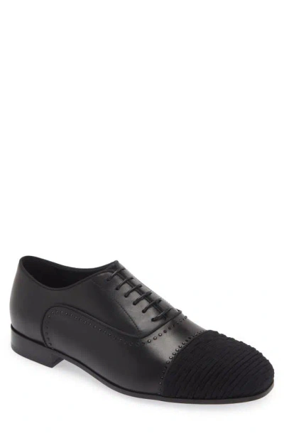 Stuart Weitzman Premiere Party Cap Toe Oxford In Black