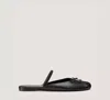 Stuart Weitzman Prima Bow-detail Leather Mules In Black