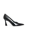 Stuart Weitzman 85mm Patent-finish Pumps In White