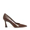 Stuart Weitzman Pump Vernice Caffè Tacco 85 Mm In Brown