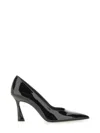 Stuart Weitzman Vinnie 85 Pumps In Black Patent Leather