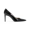 Stuart Weitzman Pointed Toe Stiletto Heel Pumps In Patent Leather