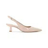 Stuart Weitzman Sculpted Pointed Toe Pumps In Nude