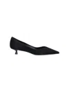 Stuart Weitzman 35mm Eva Suede Pumps In Black