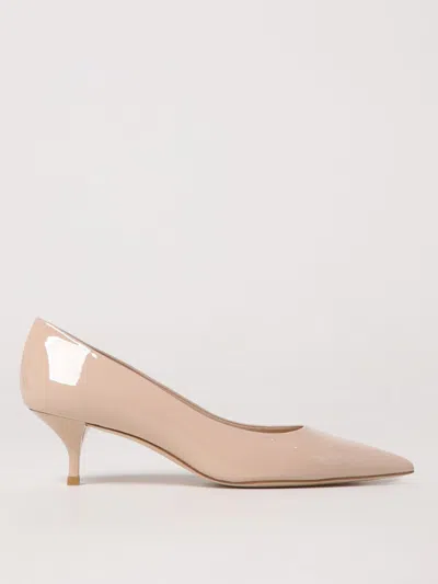 Stuart Weitzman Pointed-toe Kitten-heel Pumps In Neutral