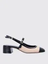 Stuart Weitzman Beige Slingback Pumps In Black