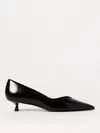 Stuart Weitzman Stuart Leather Kitten-heel Pumps In Black