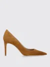 Stuart Weitzman Omens Tan Stuart Power 85 Pointed-toe Suede Pumps Eur 37 / 4 Uk