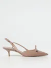 Stuart Weitzman Tully Leather Bow Slingback Pumps In Pink