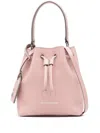 Stuart Weitzman Rae Leather Bucket Bag In Pink
