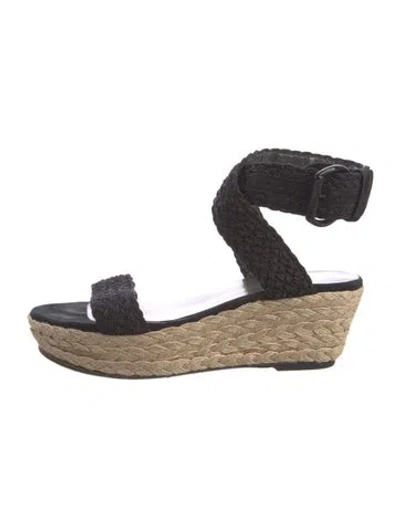 Pre-owned Stuart Weitzman Raffia Espadrilles
