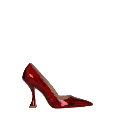 Stuart Weitzman Red Leather Broch