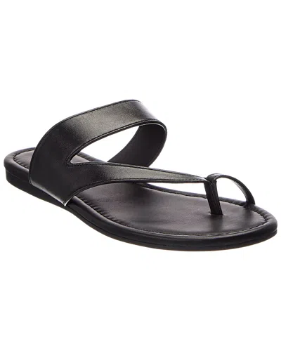 Stuart Weitzman Remy Leather Slide In Black