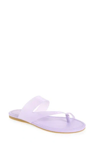 Stuart Weitzman Remy Toe Strap Sandal In Purple