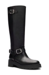 Stuart Weitzman Ren Moto Boot In Black