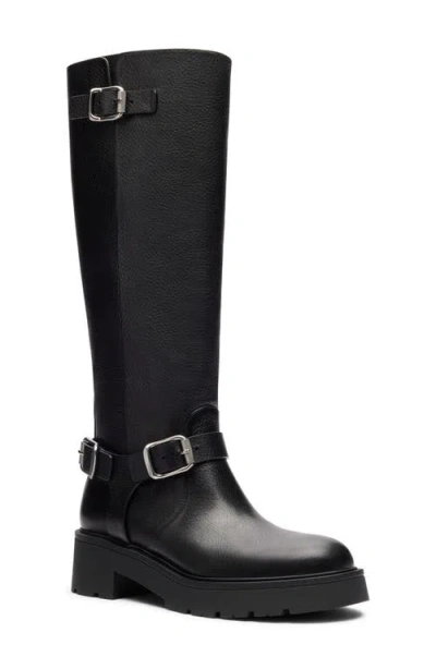 Stuart Weitzman Ren Moto Boot In Black