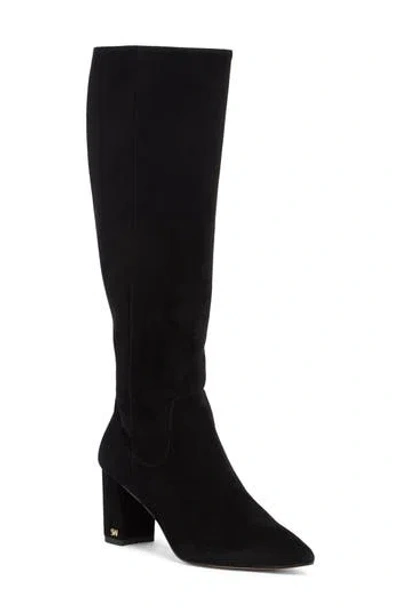 Stuart Weitzman Renegade 75 Block Heel Boot In Black