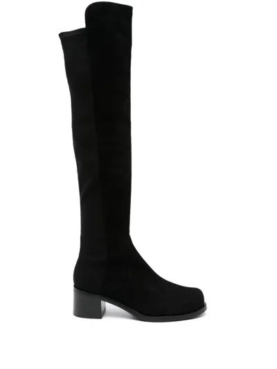 Stuart Weitzman Reserve Bold 55mm Boots In Black
