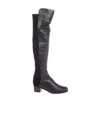 Stuart Weitzman Leather Reserve Boots In Black