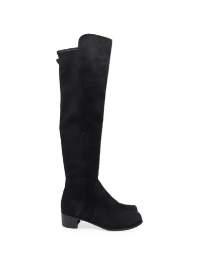 Pre-owned Stuart Weitzman Reserve Over-the-knee Boots In Black
