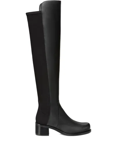 Stuart Weitzman Reserve Stretch Back Over-the-knee Boots In Black