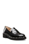 Stuart Weitzman Woman Loafers Black Size 7.5 Leather