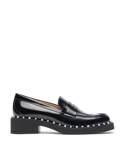 Stuart Weitzman , Reverie Loafer, Flats And Loafers, Black, Spazzolato