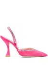 Stuart Weitzman Woman Pumps Fuchsia Size 10.5 Soft Leather In Pink